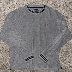 Vintage Chaps Ralph Lauren Crewneck Men’s 2XL‎ Gray Embroidered Preppy Y2K 90s